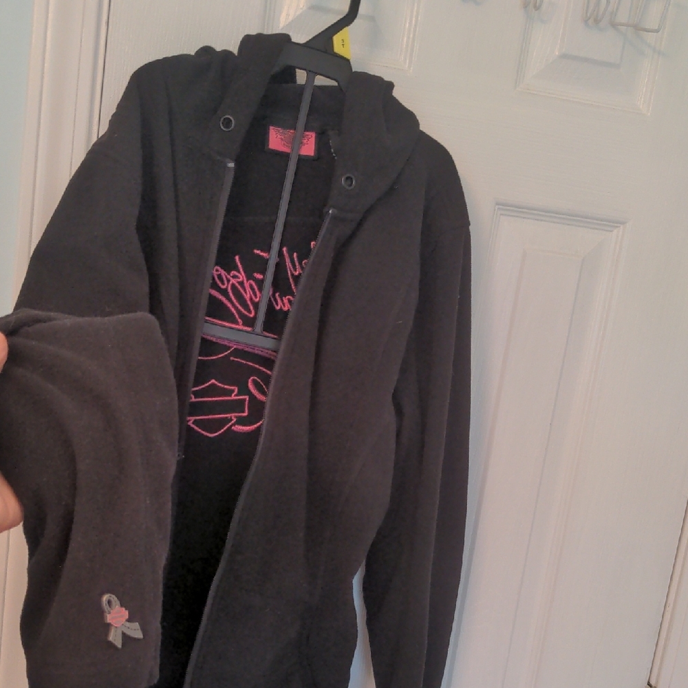 Harley-Davidson Black and Pink Casual Jacket